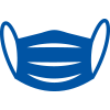 Blue Face Mask Icon