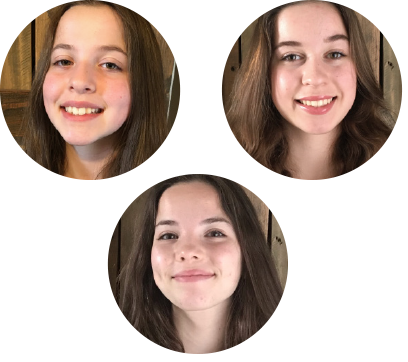 Alayna, Brija, Kayla Fradette Headshots