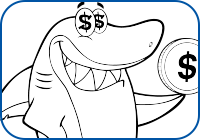 Shark Coloring Page Preview